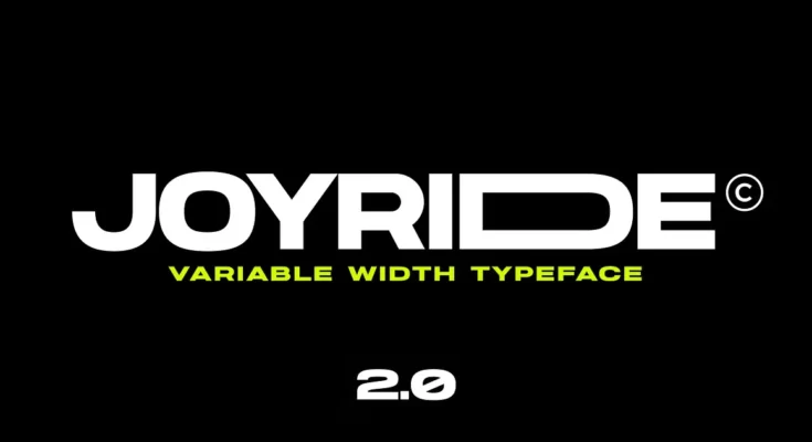 Joyride Extended Typeface