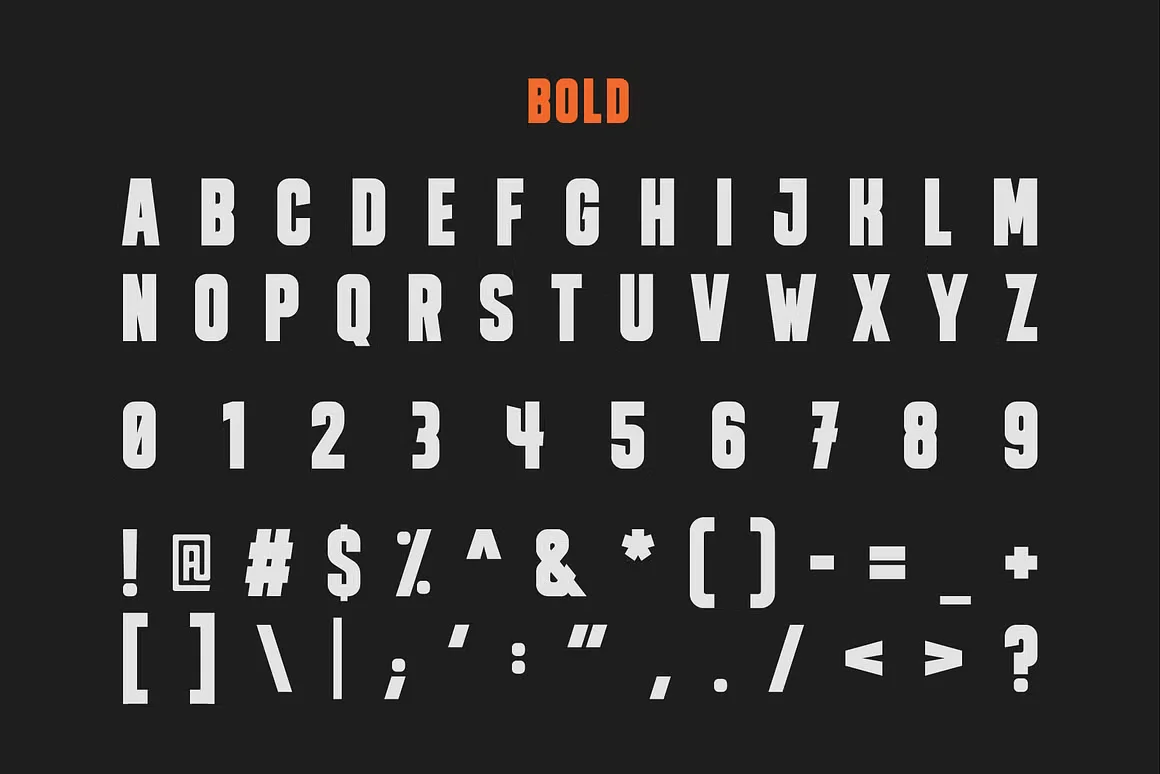 Bold Condensed Fonts 4