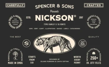 S&S Nickson Font Bundle