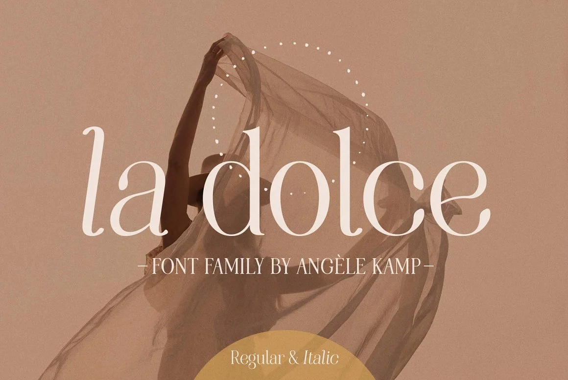 Modern serif font family La Dolce