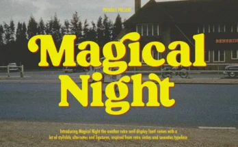 Magical Night - Retro Serif