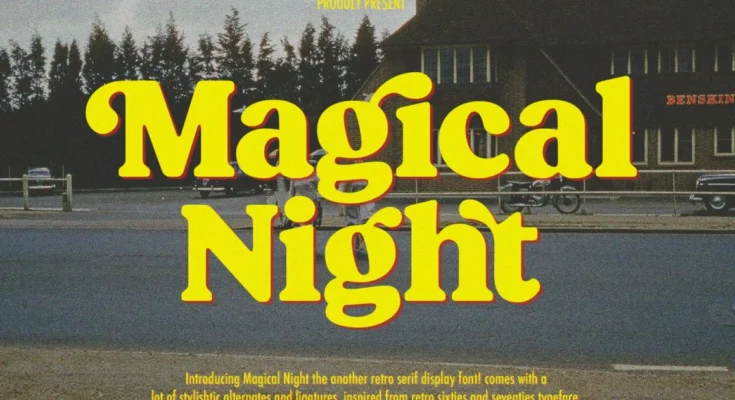 Magical Night - Retro Serif