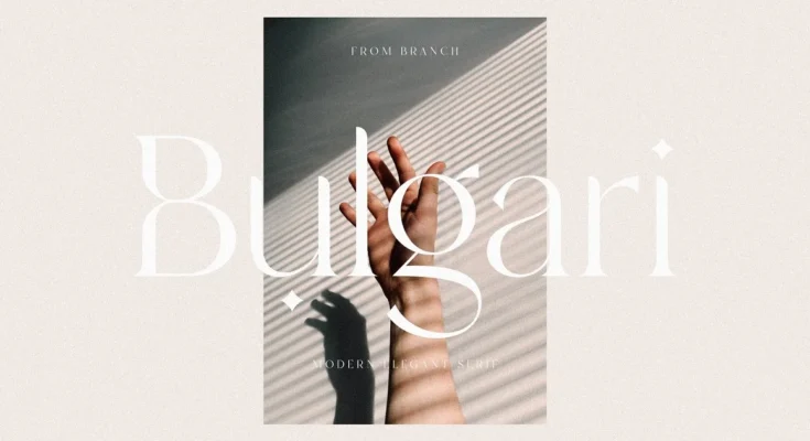 Bulgari - Modern Font