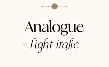 Analogue - Stylish Modern font