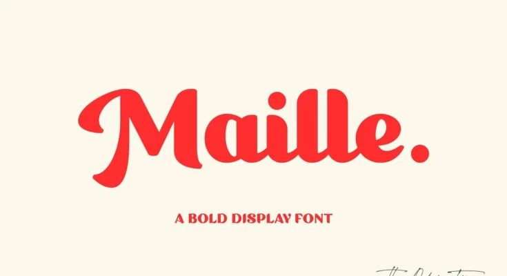 Maille - Bold Display Font