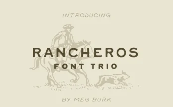 Rancheros - Western Font Trio