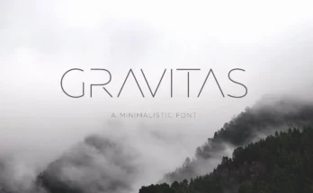 GRAVITAS Modern font
