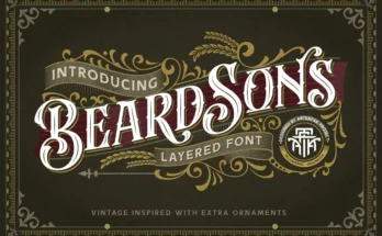 Beardsons Layered Font