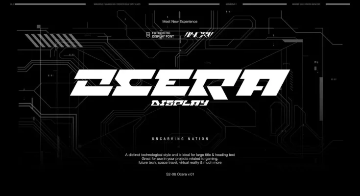 Ocera - Display Font