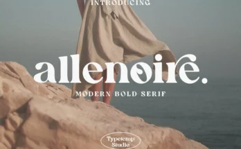 Allenoire - Modern Bold Serif Font