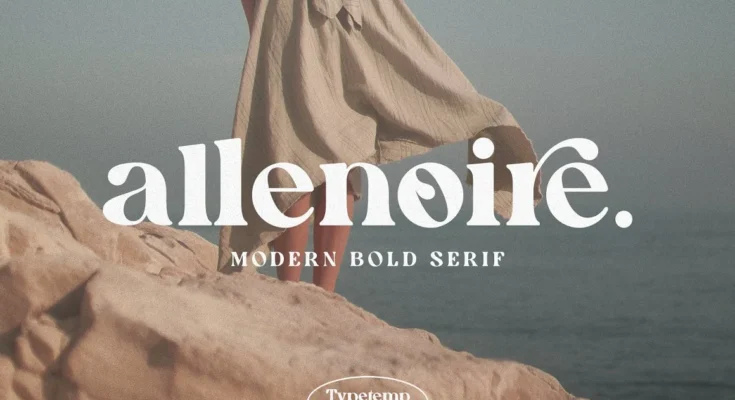 Allenoire - Modern Bold Serif Font