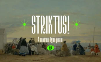 Striktus - Narrow Typeface