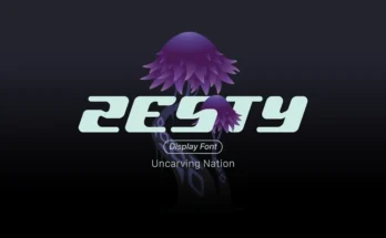 Zesty - Display font