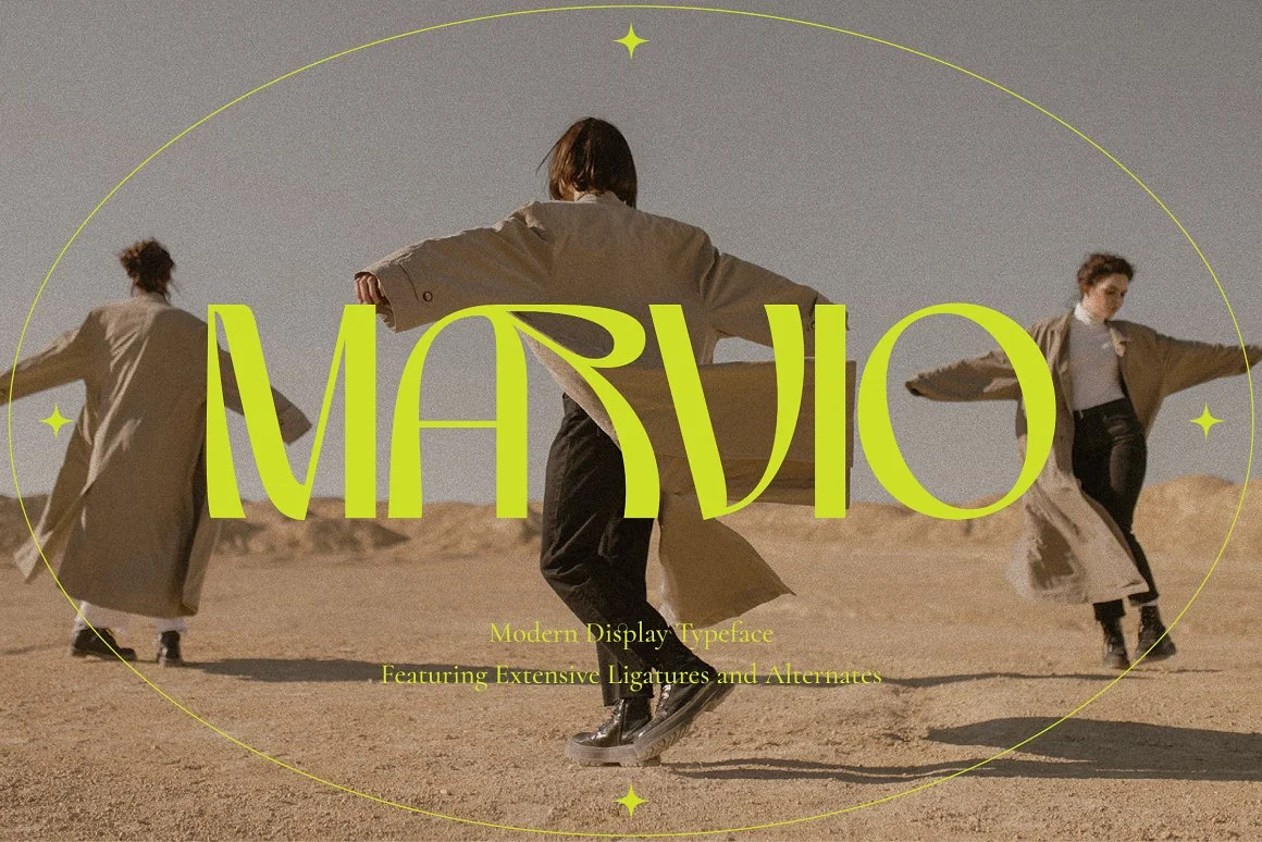 Marvio - Modern Display Typeface