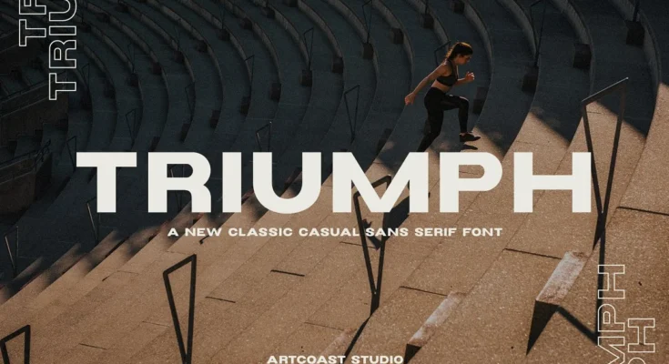 Triumph Wide Font