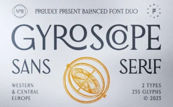 Gyroscope Sans & Serif Font Duo