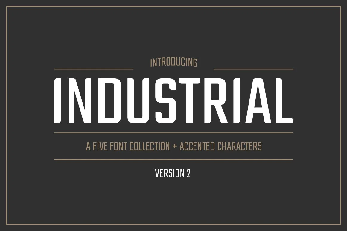 Industrial Font Collection