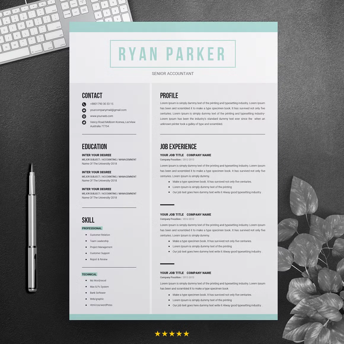 Word Resume & Cover Letter Template 2