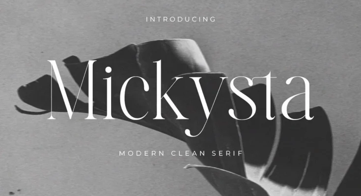 Mickysta - Modern Serif Font