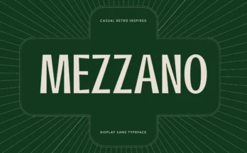 Mezzano Display Font