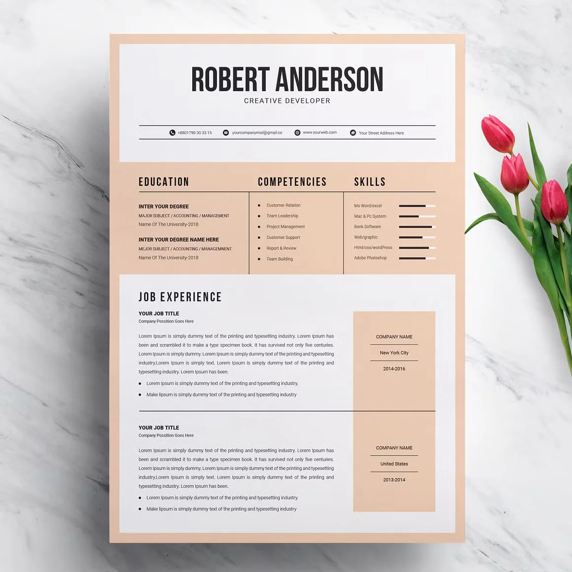 Modern & Creative Resume Template 2