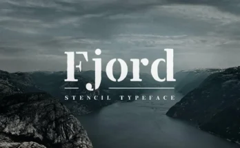 Fjord Stencil - Display Font