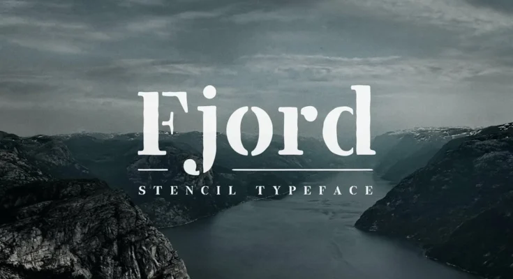 Fjord Stencil - Display Font
