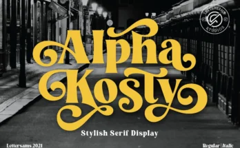 Alpha Kosty - Serif Display