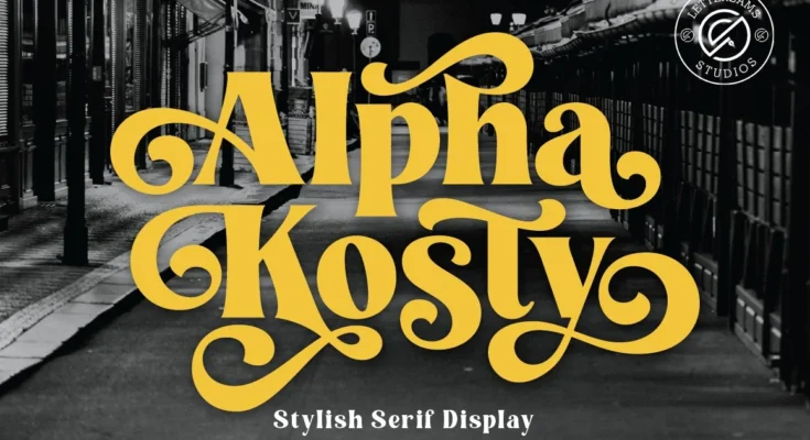 Alpha Kosty - Serif Display