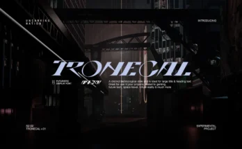 Tronecal - Display Font