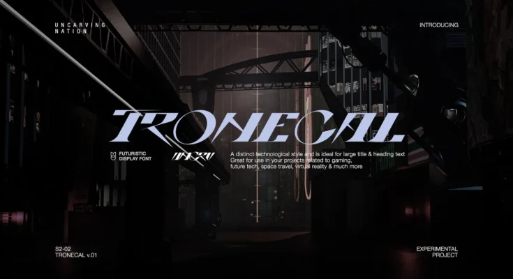 Tronecal - Display Font