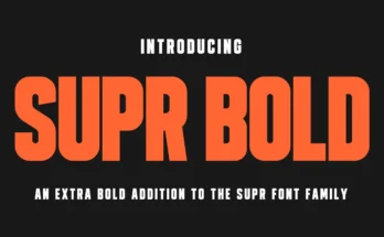 SUPR - Bold Display Font