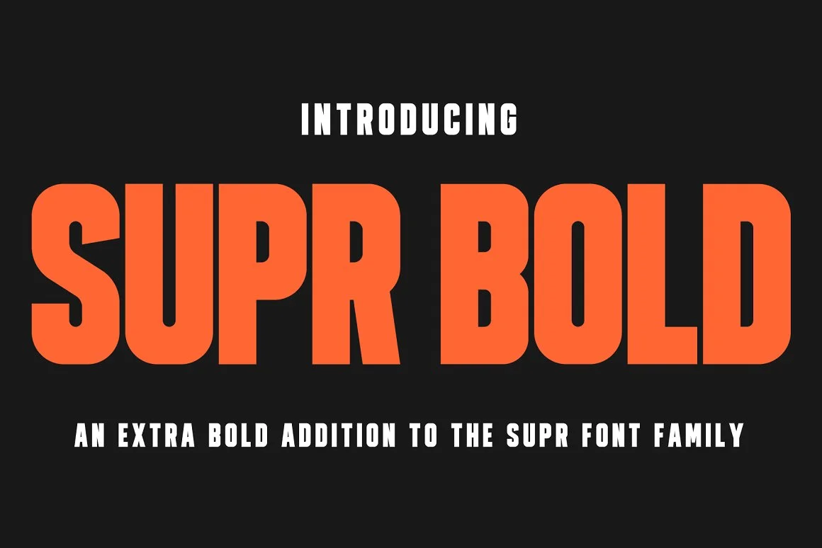 SUPR - Bold Display Font