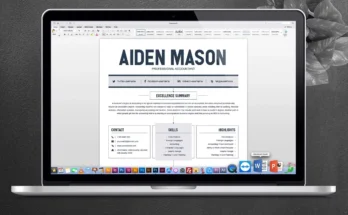 2 Pages Creative Resume Template