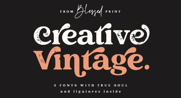 Creative Vintage Font Duo: Timeless Elegance