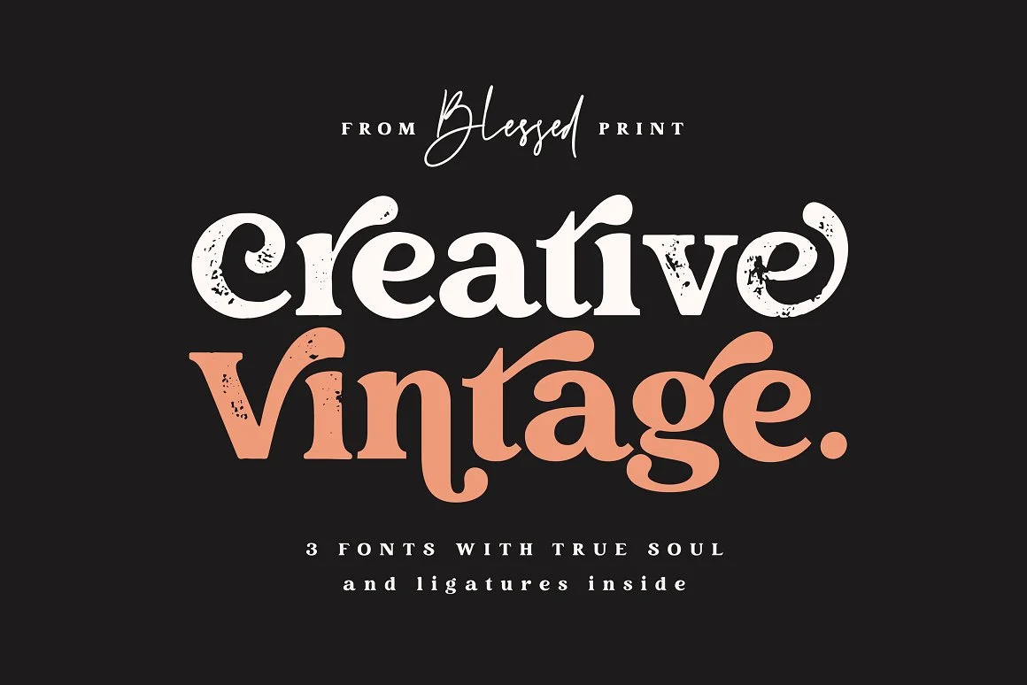 Creative Vintage Font Duo: Timeless Elegance