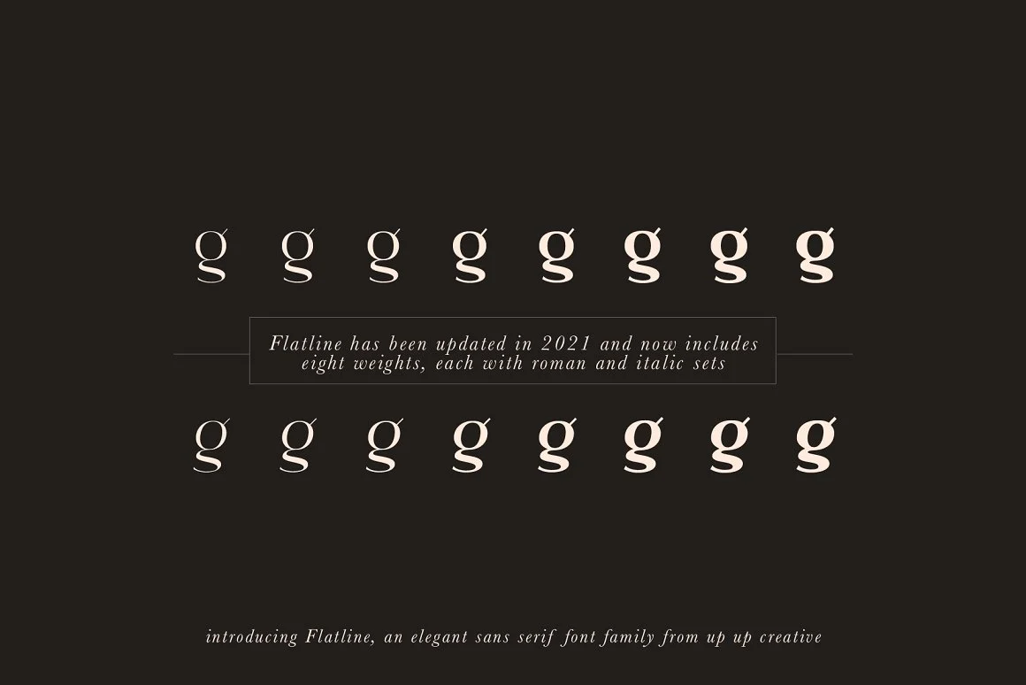 Flatline Sans Complete - 16 fonts 2