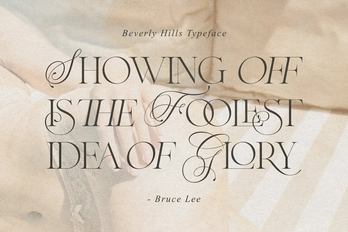 Beverly Hills Ligature Serif Fonts 2