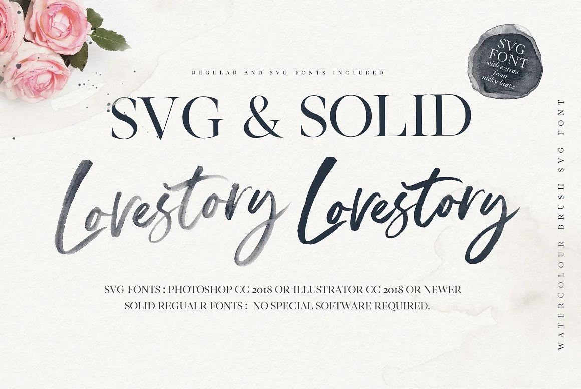 The Lovestory Font Collection 2