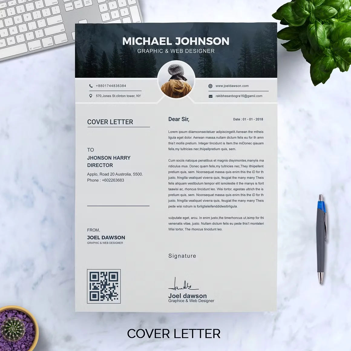 Modern Resume Template  CV Template 2