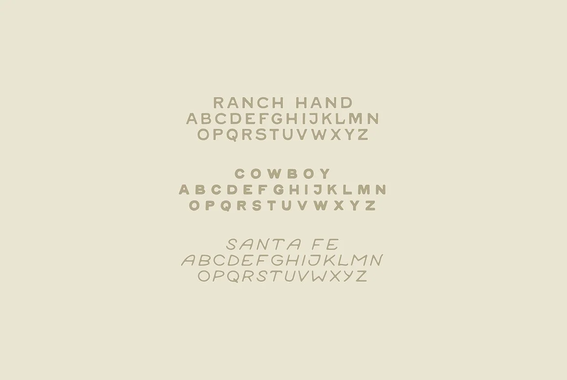 Rancheros - Western Font Trio 2