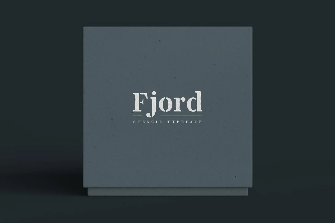 Fjord Stencil - Display Font 2