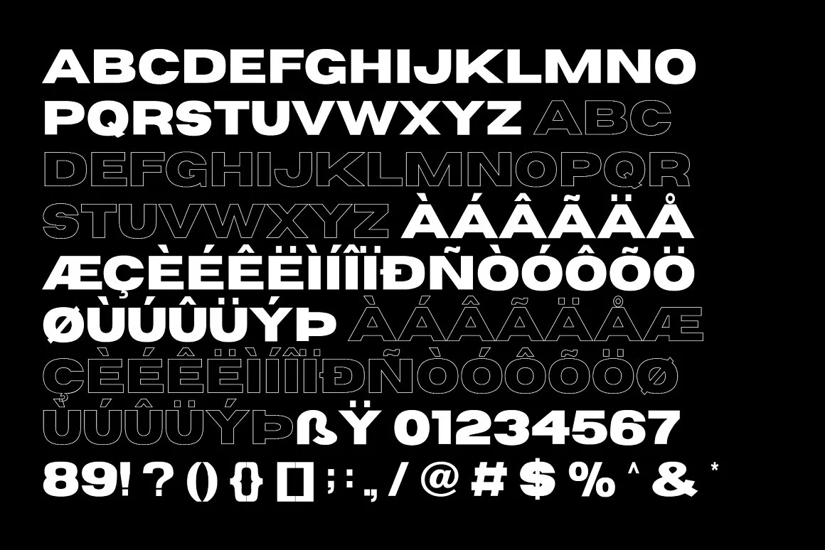 Horizon - Wide Sans Serif 2