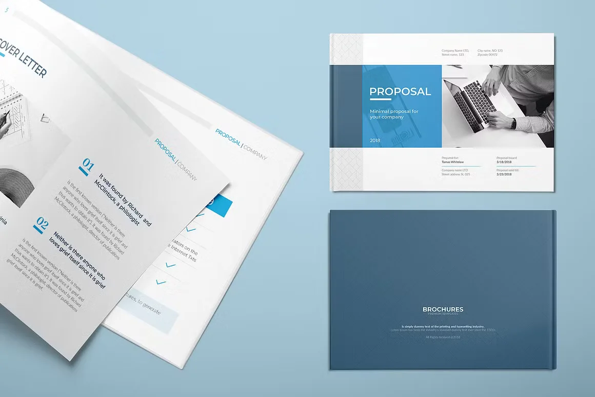 A5 Proposal Brochure Template 2