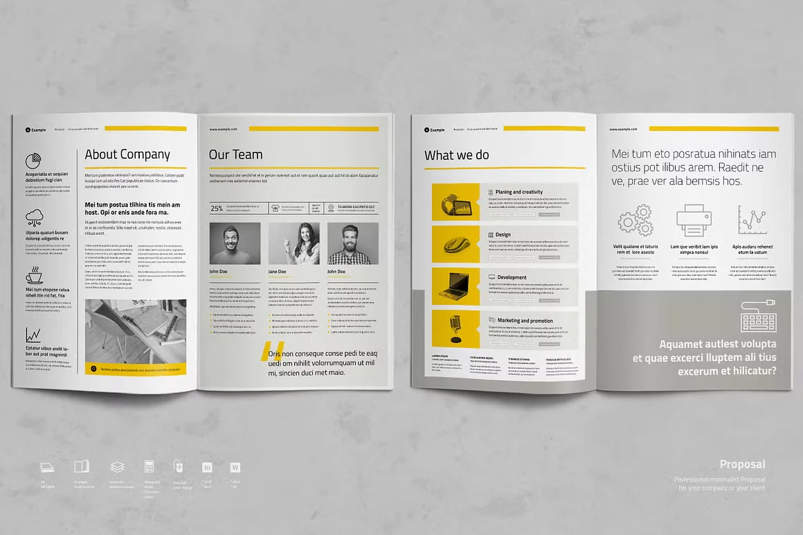 Business Proposal Template PSD Free Download