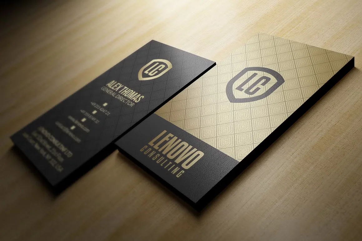 Premium Gold And Black Business Card 4