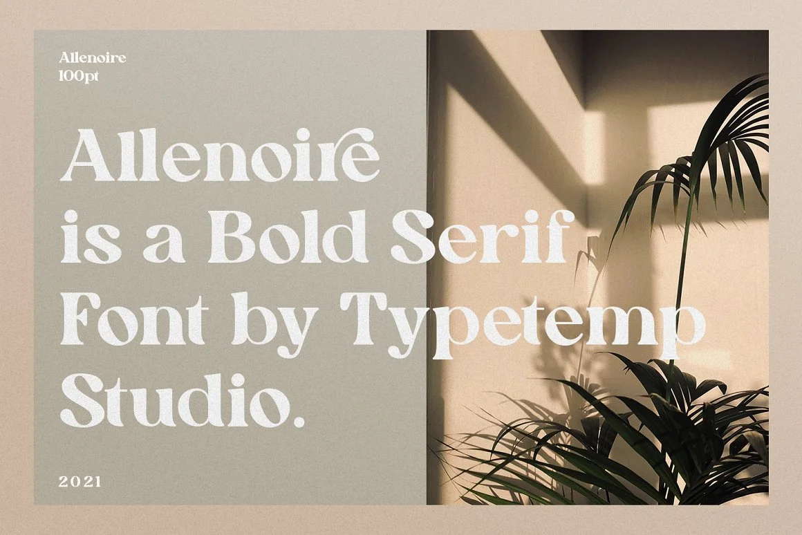 Allenoire - Modern Bold Serif Font 4