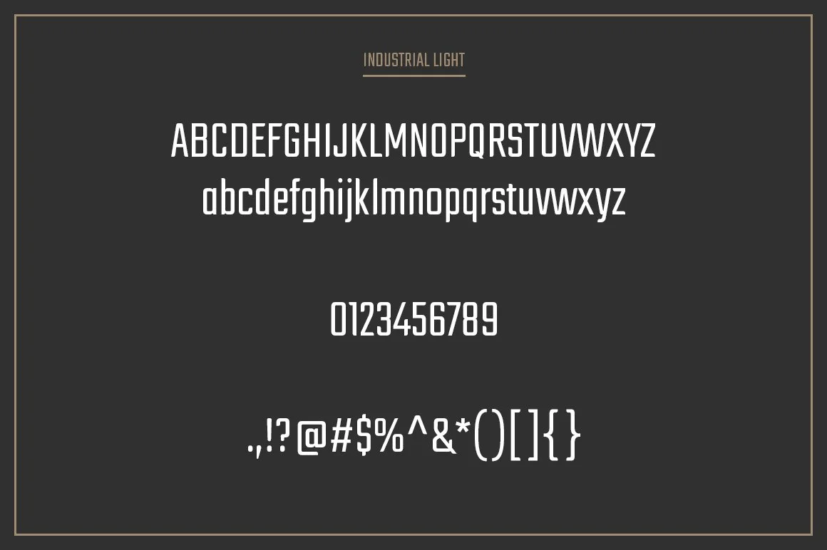 Industrial Font Collection 4