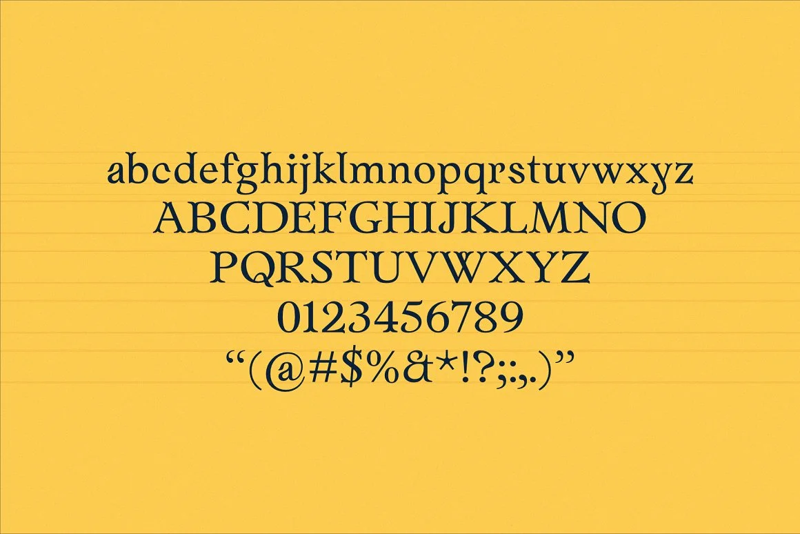 Zenaida Typeface 4