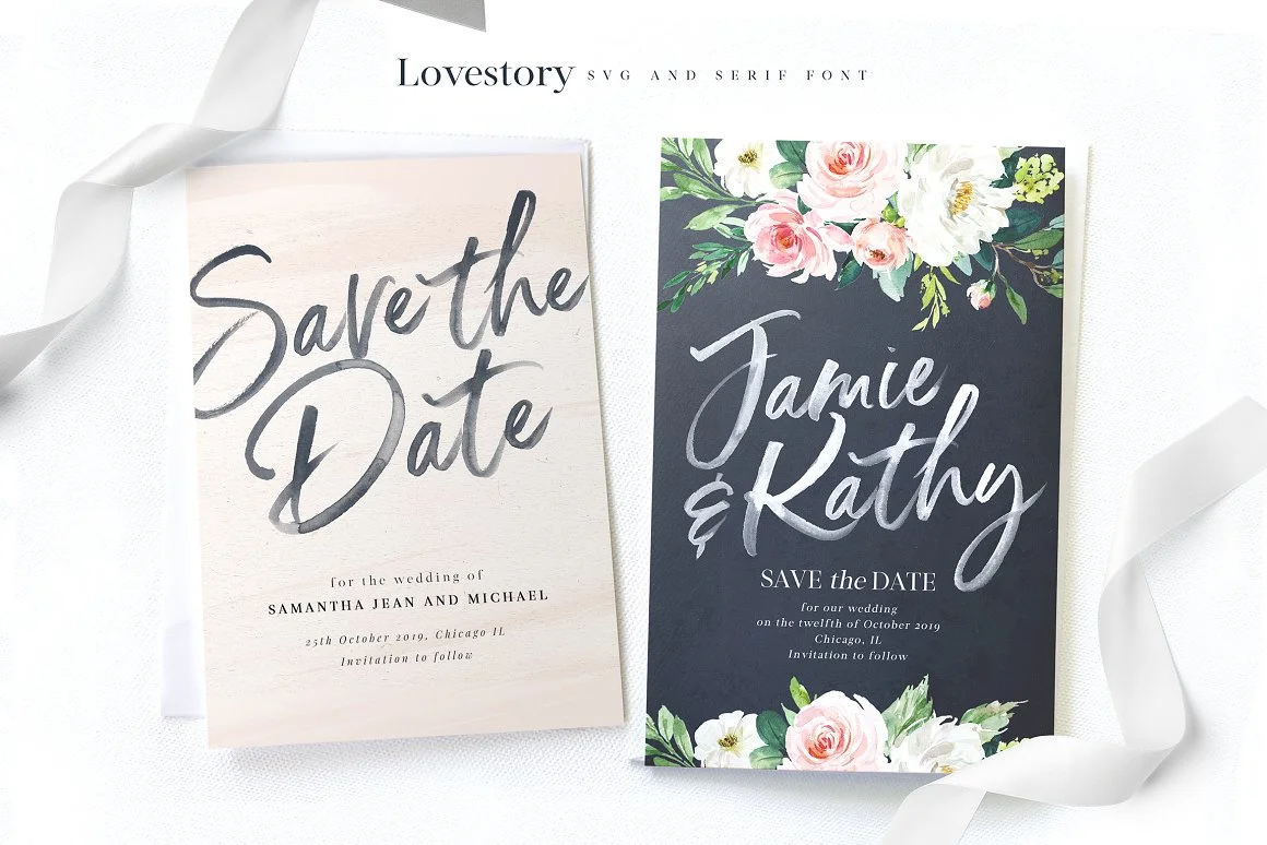 The Lovestory Font Collection 4
